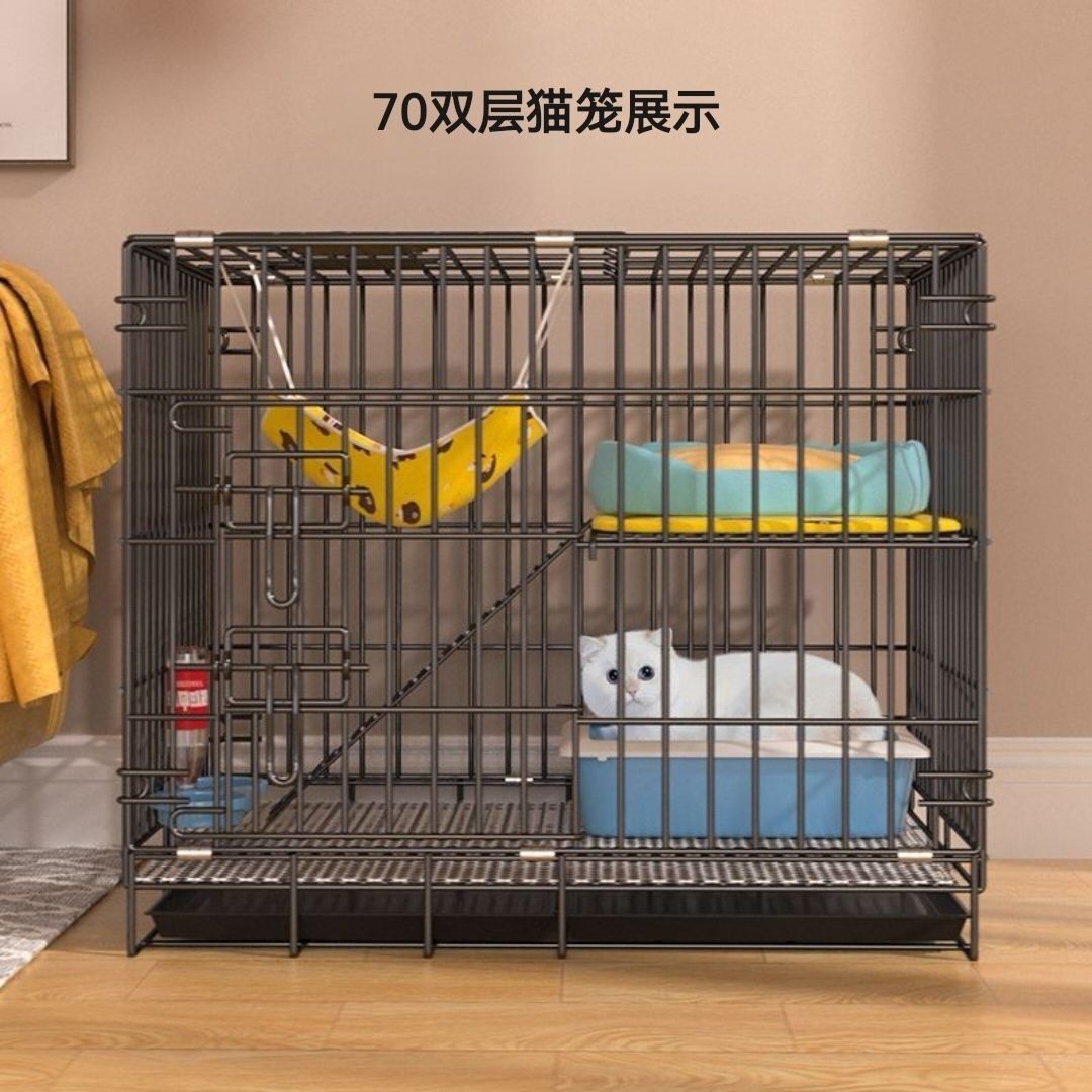 猫笼子双层超大猫别墅猫舍猫笼家用室内带厕所猫笼子清仓