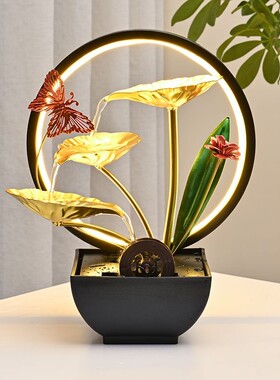 流水摆件循环水客厅桌面