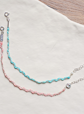 THISNESS纯银纤细编织手链