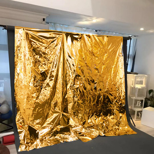 ins银色反光镜面纸水波纹反射纸pvc锡膜纸背景布影楼摄影拍照道具