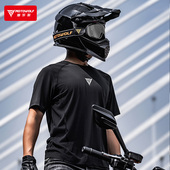 半袖 男夏季 速干骑行服透气抗菌骑士机车服 赛车服t恤衫 摩多狼短袖