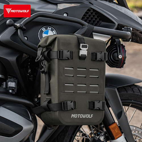摩多狼摩托车护杠包大容量防水