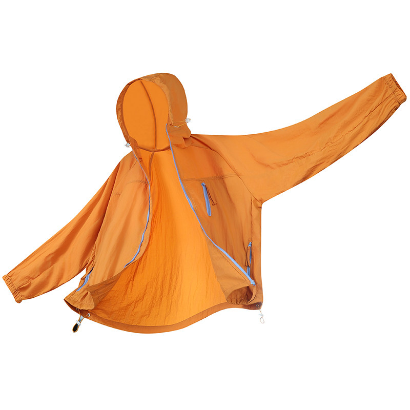 UPF50+轻薄防晒衣外套男宽松情侣潮流夏季冰丝连帽运动钓鱼防晒服