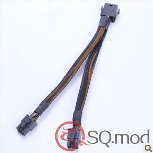 电源CPU8P转显卡双6P供电8P转双6P18AWG电脑硬件线材套网特价热销