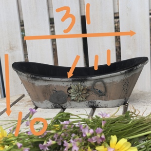 艺品园艺木质船形花盆做旧复古实木花盆无孔园艺杂货摆件户外庭院