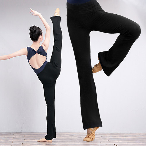 舞蹈裤女莫代尔喇叭裤形体裤短裤