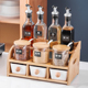 厨房调料罐套装 日式 家用调料盒防潮调料瓶酱醋油瓶收纳架 清仓