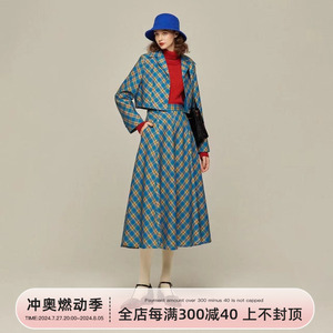 20S Tnewties 带我去湖边野餐 时髦复古西装短外套高腰百褶裙套装