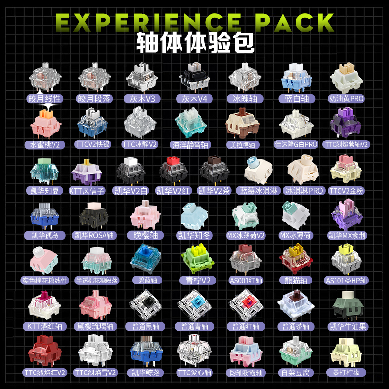 Kailh凯华机械键盘轴体全家福