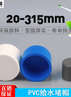 20 25 32 40 50 63 75 90 110 160PVC给水管管帽 管堵 闷头 堵头