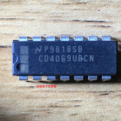 全新原装正品 CD4069UBCN CD4069BCN DIP14 逻辑门|六反相器