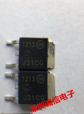 功率晶体管MJD31CG J31CG MJD31 3A 100V TO252 ON进口原装三极管