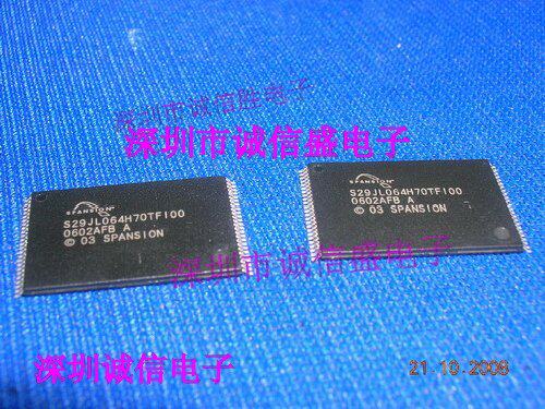 单片机 存储IC S29JL064H70TF100 SPANSION TSOP48进口原装闪存