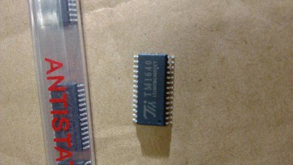 贴片 TM1640 LED数码管显示驱动IC SOP-28