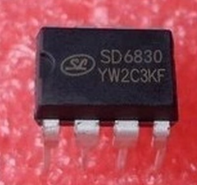全新正品 SD6830 DIP-8 内置高压功效率开关电流模式PWM+PFM控制