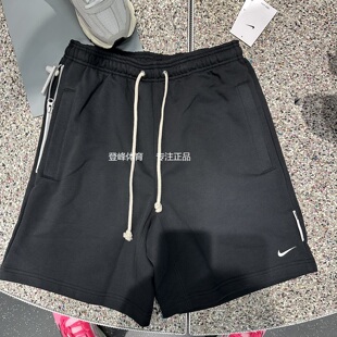 耐克Nike 男子篮球跑步训练运动系带透气休闲针织短裤FZ0217-010