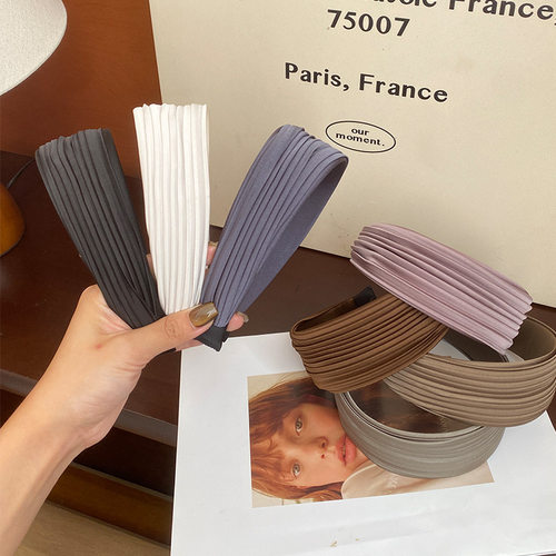 新款褶皱发箍感性气质发饰轻奢