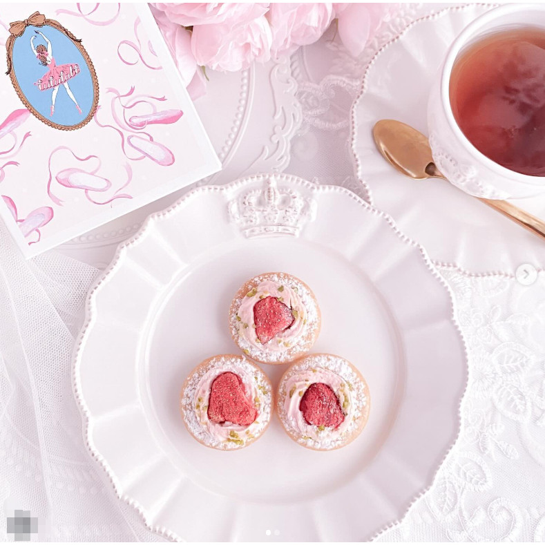 【高颜值推荐】日本ROKUMEILKAN鹿鸣馆草莓奶油蛋挞樱花限定饼干