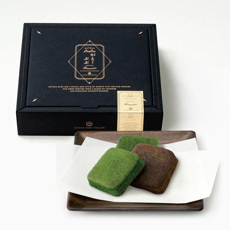 现货日本代购衹园辻利宇治抹茶焙茶费南雪蛋糕点心伴手礼盒装礼盒