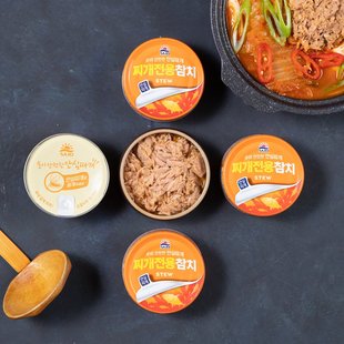 韩国思潮深海汤用金枪鱼罐头泡菜汤用豆腐汤吞拿鱼肉罐头 100g