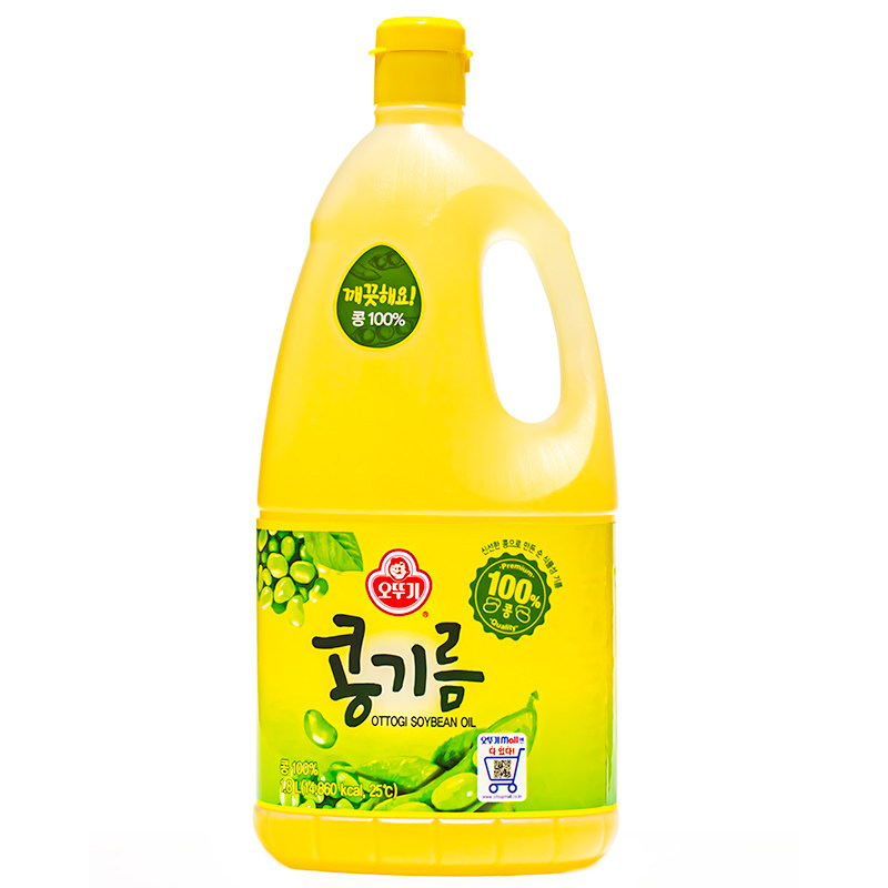 韩国进口不倒翁食用油大豆油1.8L大瓶装