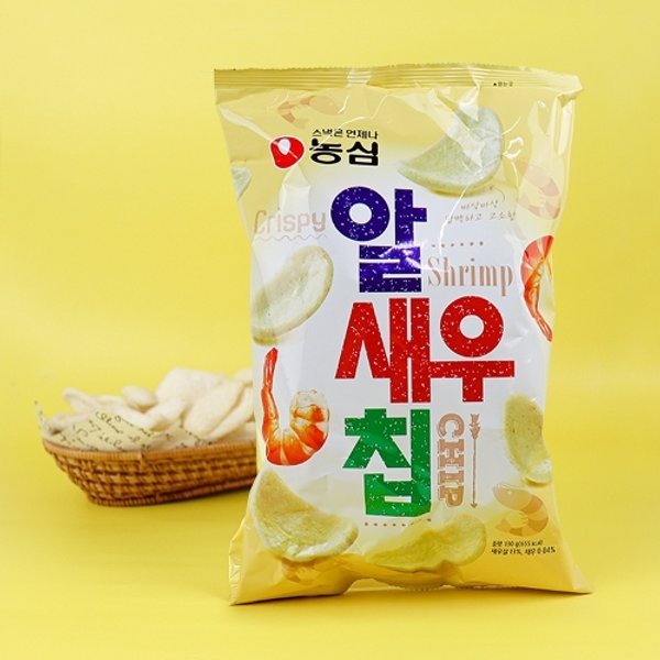 韩国农心鲜虾片 虾味膨化片看剧休闲零食68g