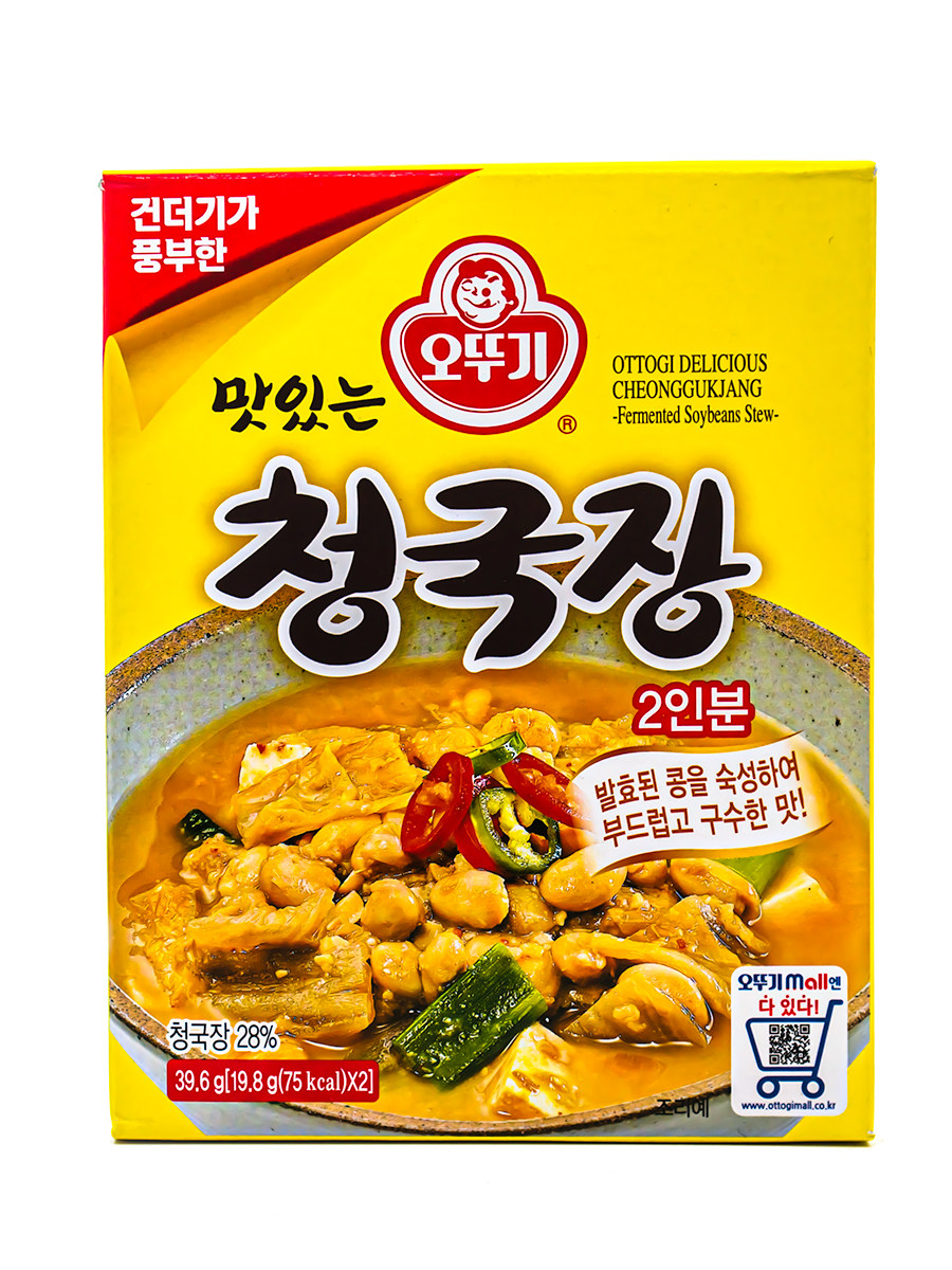 韩国不倒翁奥土基速食清曲酱汤清国酱淸麴酱臭酱汤明太鱼汤料