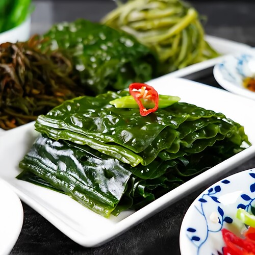 免煮，清水冲洗后即可包饭蘸酱用