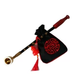 Старомодная латунная агатовая курительная трубка ручной работы, мундштук