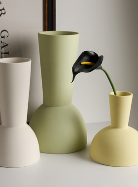 ins风小花瓶摆件客厅餐桌插花奶油艺术创意家居装饰陶瓷工艺品