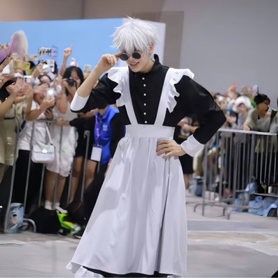 卡琳娜同款cosplay大码男仆装女仆装长款连衣裙伪娘洛丽塔Lolita