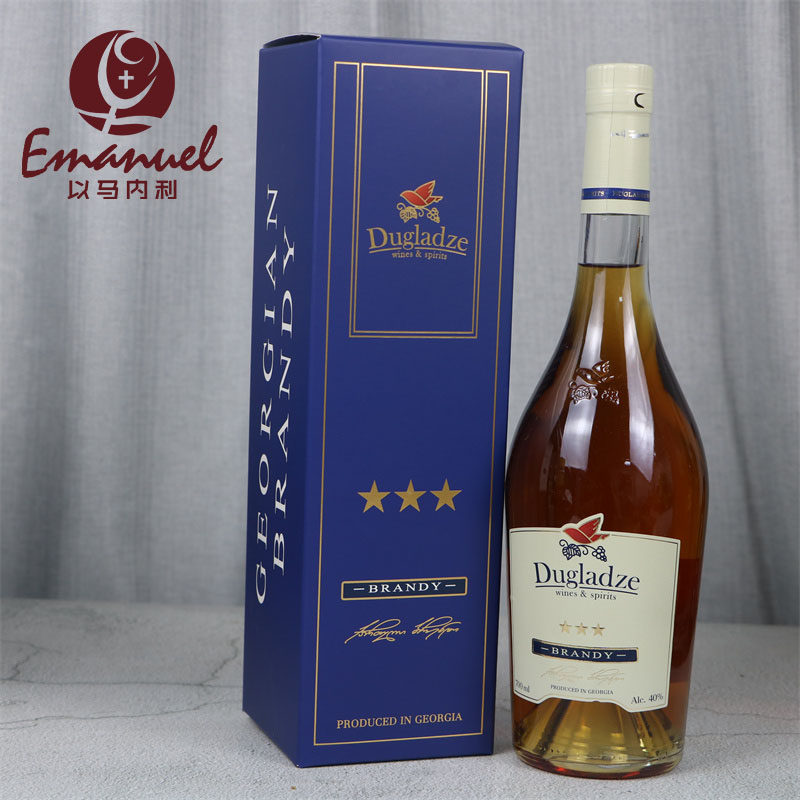 洋酒 dugladze brandy 督格拉泽三星白兰地 格鲁吉亚进口进口700m