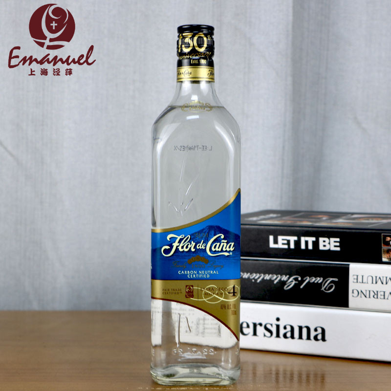 甘蔗之花4年朗姆酒 FLOR DE CANA 尼加拉瓜原瓶进口洋酒 鸡尾酒