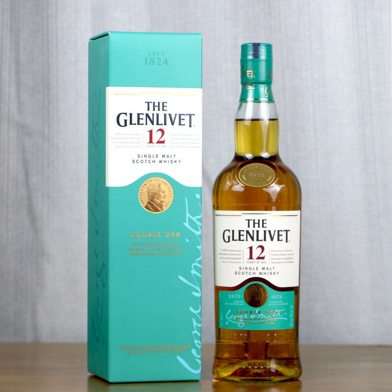 英国 进口洋酒 glenlivet格兰威特单一麦芽苏格兰威士忌12年陈酿
