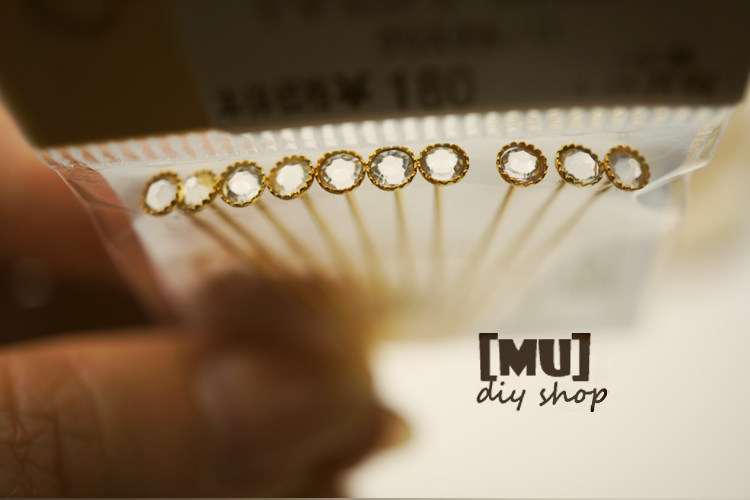 DIY 액세서리 원래 일본 수입 GUIHE KIWA 다이아몬드 T 바늘 진주 구슬 바늘 0.6 × 30MM
