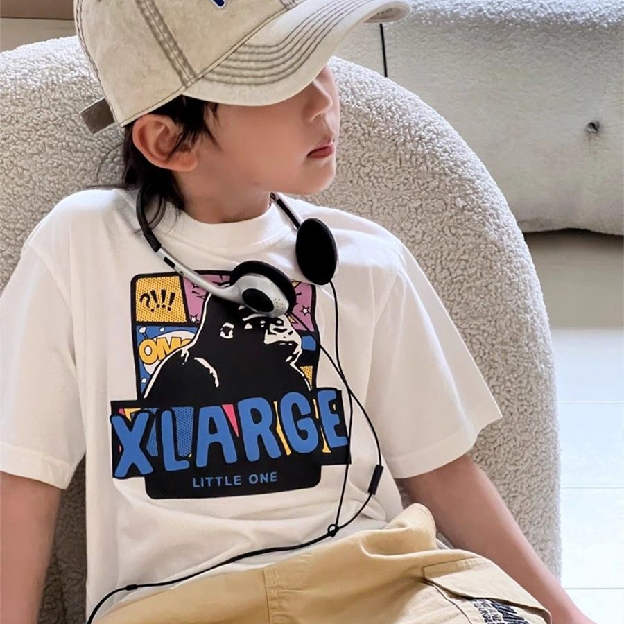 儿童宝宝日系潮牌猿人大猩猩短袖