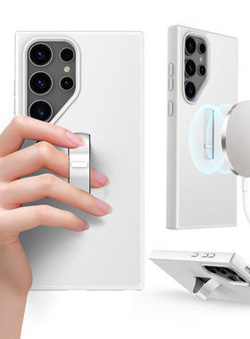 适用三星s24ultra手机壳S24Plus磁吸magsafe指环扣支架防摔保护套