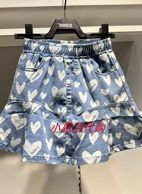 李维斯女童印花牛仔裙