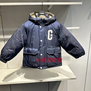 匡威童装儿童连帽双面羽绒服25冬季款加厚保暖三防外套 CV2542416