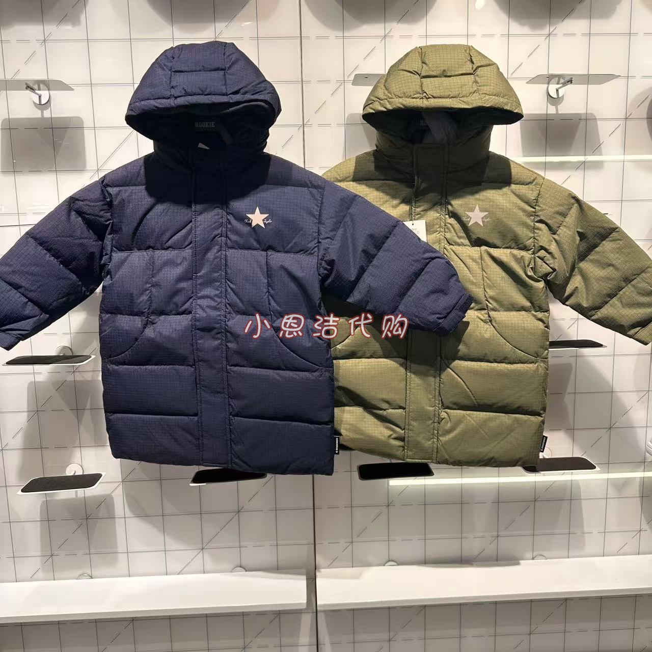 匡威男童中长款羽绒服