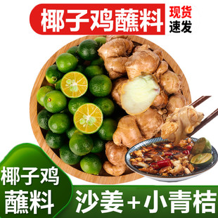 海南椰子鸡蘸料新鲜沙姜青金桔辣椒火锅白切鸡配料包邮调味料食用