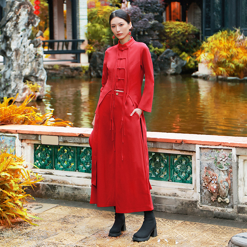 杨丽萍同款官方红色套装