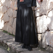 杨丽萍官方原创设计雀云裳新中式 裙 女裤 风民族风九分阔腿裤 休闲裤