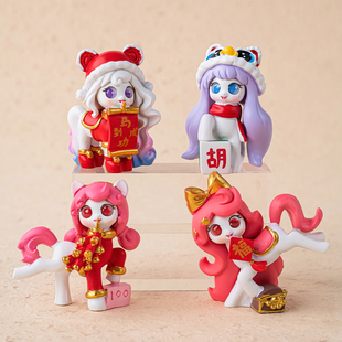 2026马年蛋糕装饰可爱卡通小马送福摆件马宝宝满月百天生日装扮