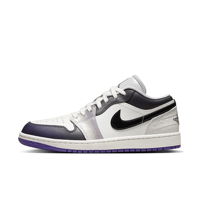 Air Jordan 1 Low SE AJ1 白黑紫 女款 低帮复古篮球鞋HF5759-101