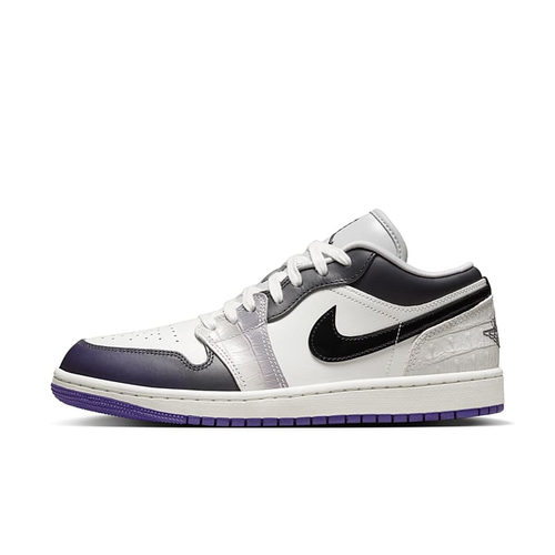 Air Jordan 1 Low SE AJ1 白黑紫 女款 低帮复古篮球鞋HF5759-101