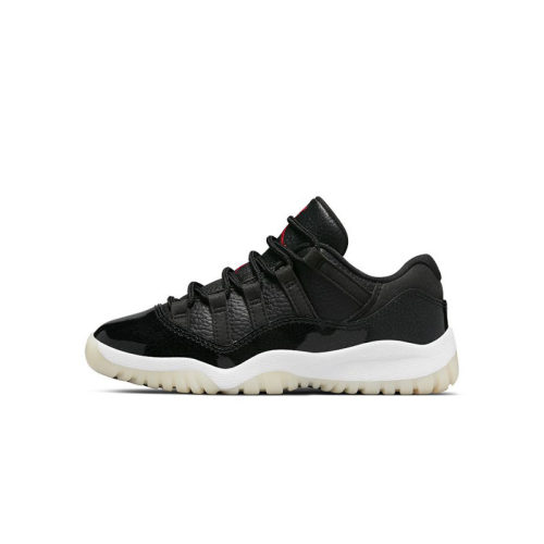 Air Jordan 11 Retro Low AJ11黑白红 复古篮球鞋 童鞋505835-001