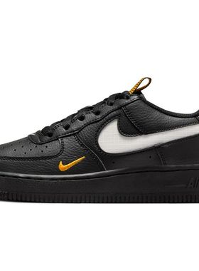 Nike Air Force 1 空军一号 黑色 GS 运动休闲低帮板鞋HF0095-001