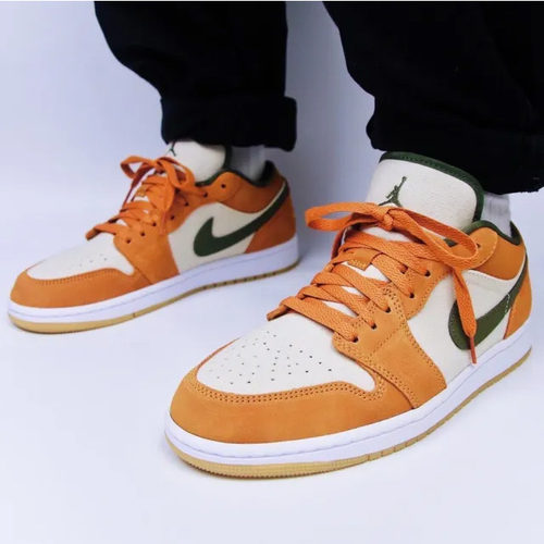 Air Jordan 1 Low AJ1米白橙黄男低帮复古休闲篮球鞋DH6931-102