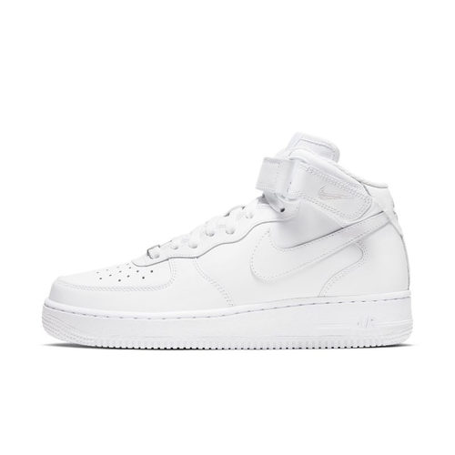 NikeAF1纯白色女款中帮板鞋